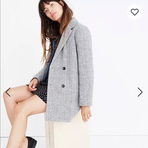 Madewell herringbone blazer coat